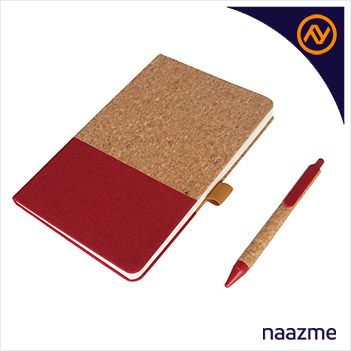 ecology a5 hard cover nb & pen red